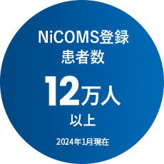 NiCOMS登録患者数 11万人以上